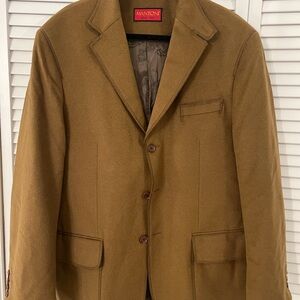Mantoni Men's Camel Wool-Blend Blazer